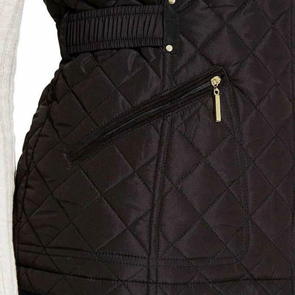 WEATHERPROOF Women Ultra Soft Cozy Lining Quilted Vest-- Black - Picture 4 of 9